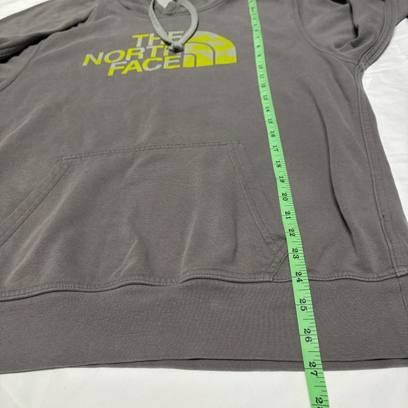 The North Face Gray Hoodie Pullover Mens M Logo Graphic Hooded Sweatshirt - Picture 5 of 7